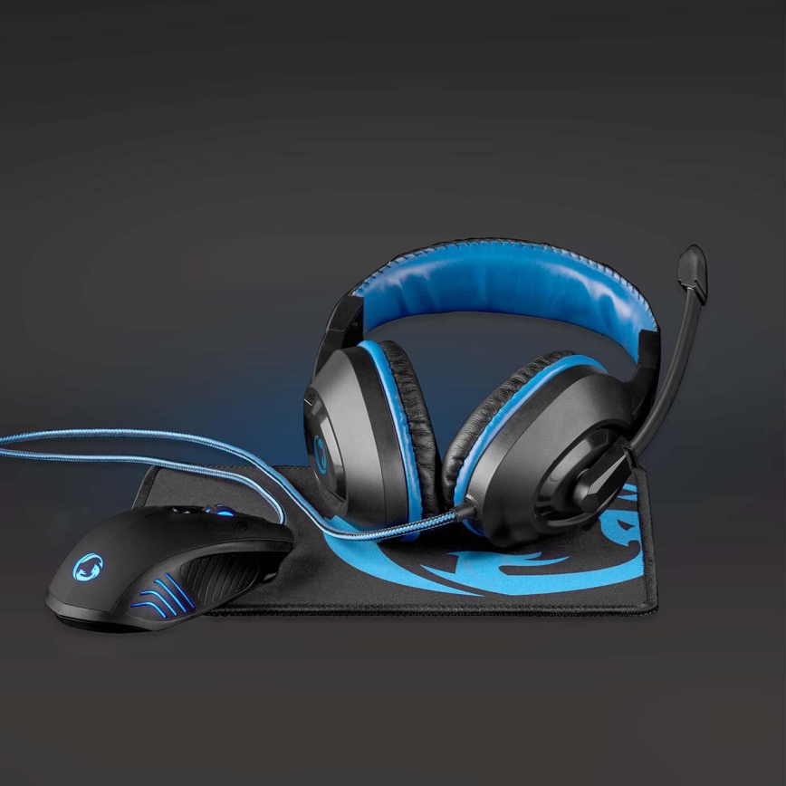Gaming kit 3in1 svart/blå