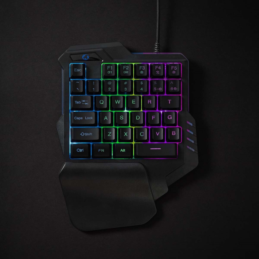 LED RGB One-handed gaming keyboard 5V