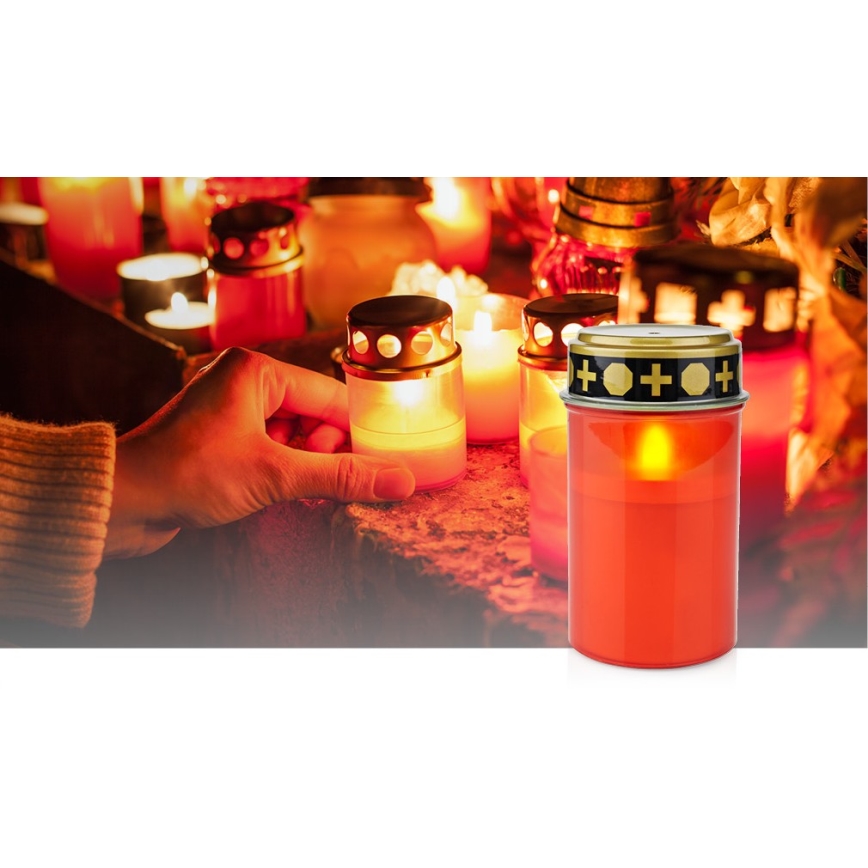 LED Grave ljus LED/2xAA IP44