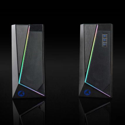 KIT 2x LED RGB Gaming speaker 18W/5V