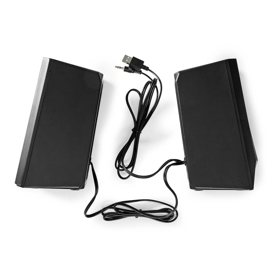 KIT 2x LED RGB Gaming speaker 18W/5V