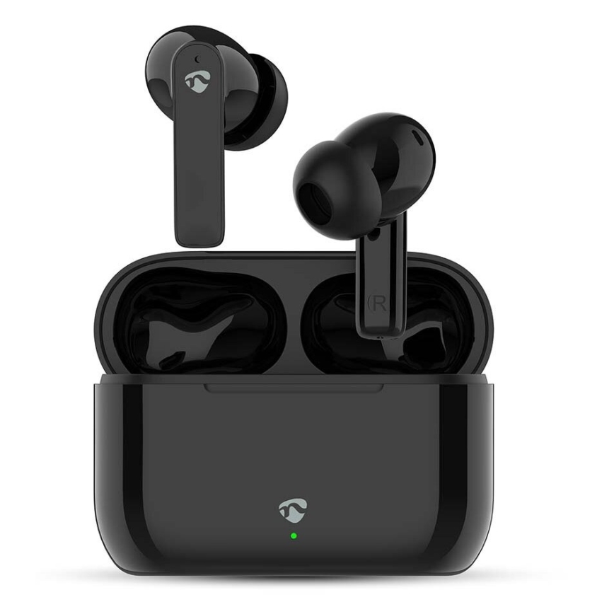 Trådlös earphones med ENC 450 mAh + 2x 40 mAh IPX4 svart