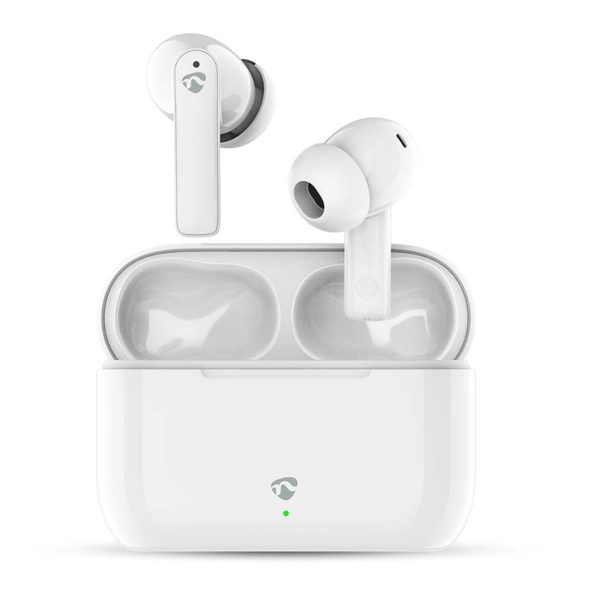 Wireless earphones med ENC IPX4 vit