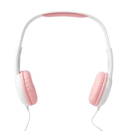 Nedis HPWD4200PK - VinREDA hörlurar rosa / vit