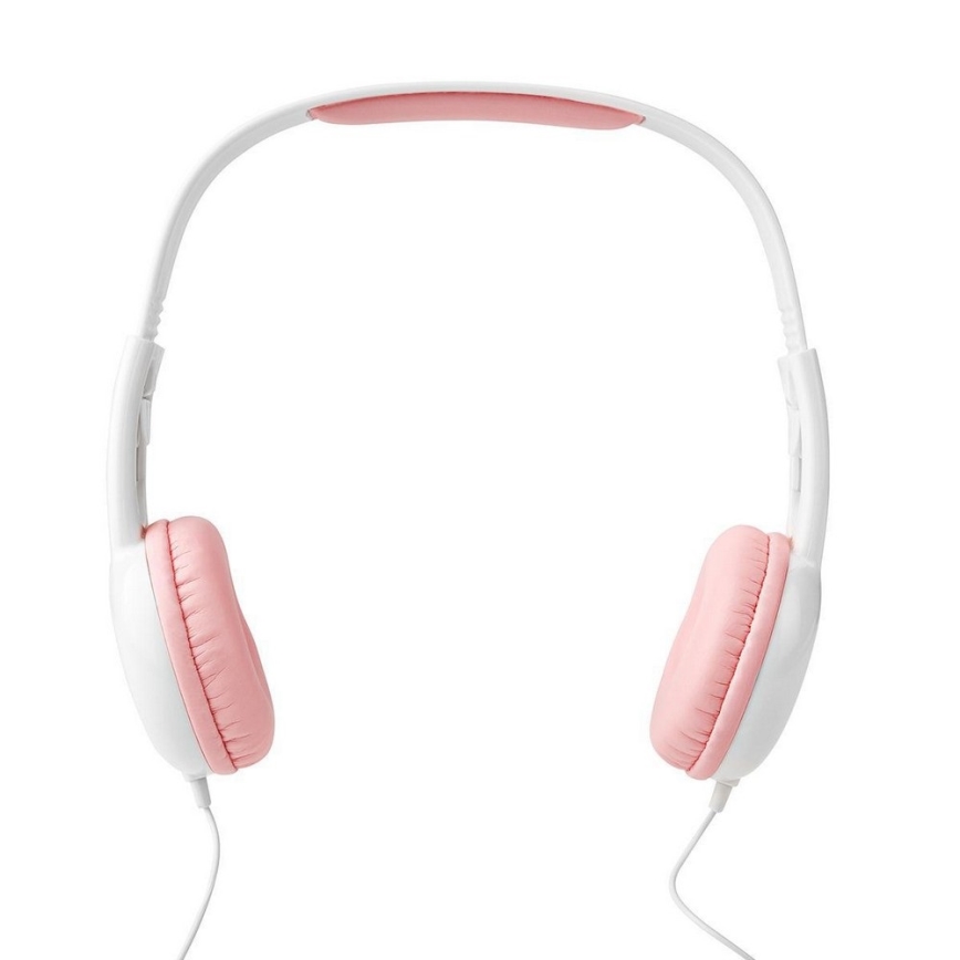 Nedis HPWD4200PK - VinREDA hörlurar rosa / vit