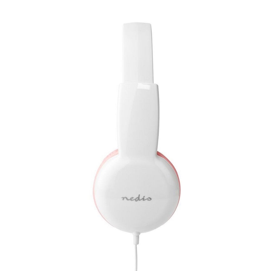 Nedis HPWD4200PK - VinREDA hörlurar rosa / vit
