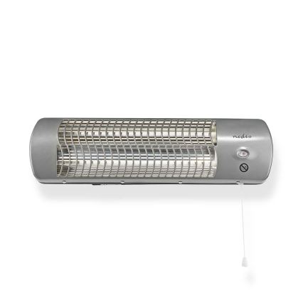 Nedis HTBA10GY - Badrumselement 600/1200W/230V IPX4