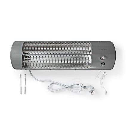 Nedis HTBA10GY - Badrumselement 600/1200W/230V IPX4