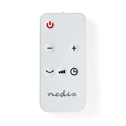 Nedis HTFA20WT - Fläkt med keramiskt värmeelement 1400/2000W/230V + fjärrkontroll