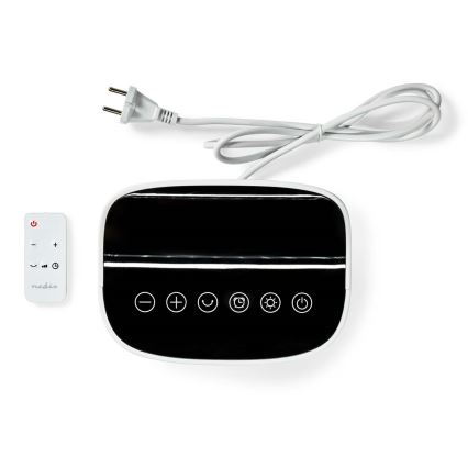 Nedis HTFA20WT - Fläkt med keramiskt värmeelement 1400/2000W/230V + fjärrkontroll