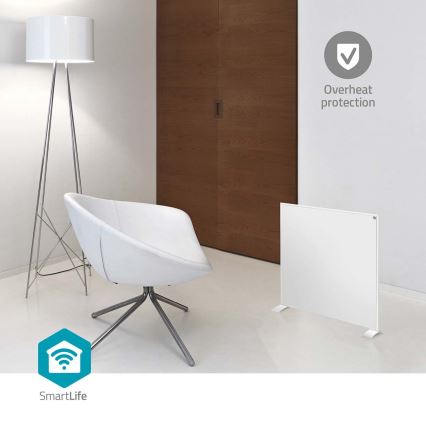 Infraröd värmepanel 350W/230V 59,8x62 cm IP44 Wi-Fi Tuya + fjärrkontroll
