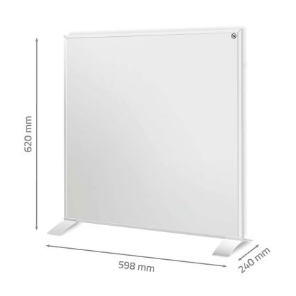 Infraröd värmepanel 350W/230V 59,8x62 cm IP44 Wi-Fi Tuya + fjärrkontroll