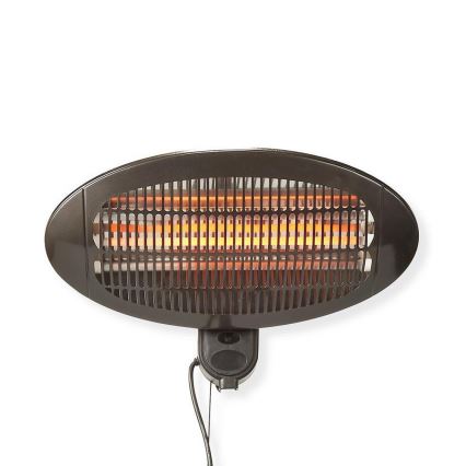 Nedis HTPA110EBK − Utomhusvärmare 650-1300-2000W/230V IP34