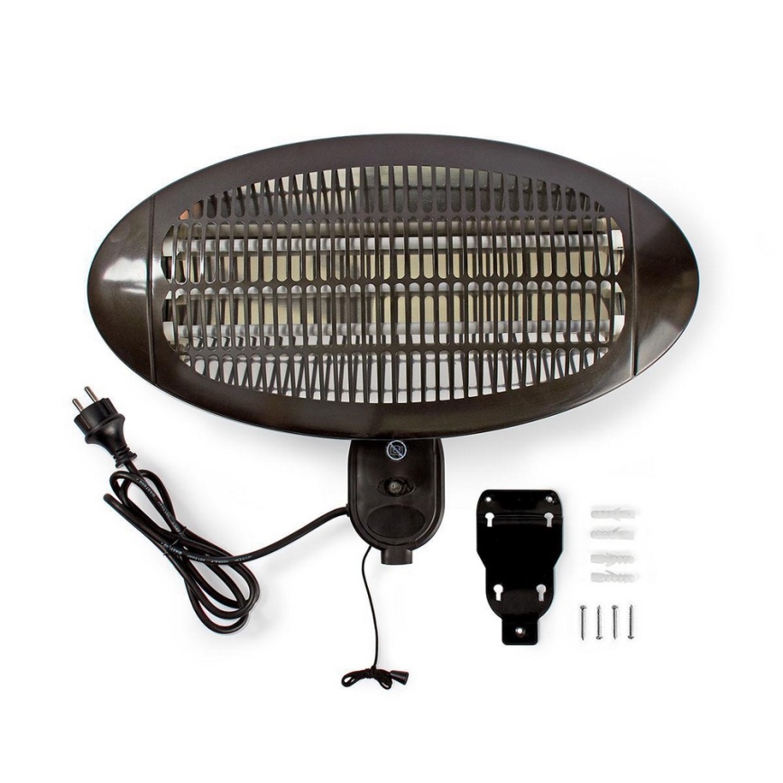 Nedis HTPA110EBK − Utomhusvärmare 650-1300-2000W/230V IP34