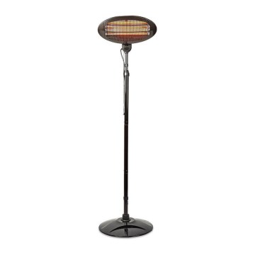 Nedis HTPA120EBK − Utomhusvärmare 1,9 m 650-1300-2000W/230V IP34