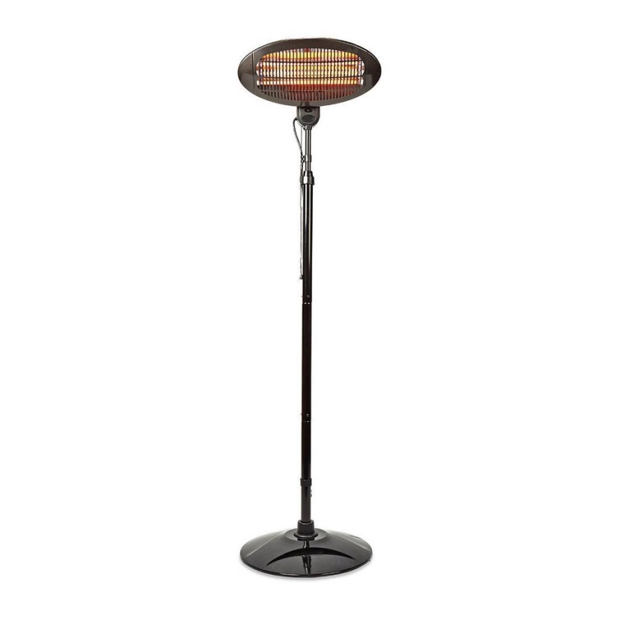 Nedis HTPA120EBK − Utomhusvärmare 1,9 m 650-1300-2000W/230V IP34