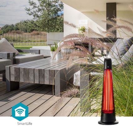 Utomhus värmeelement SmartLife 600/1200W/230V Wi-Fi Tuya IP24