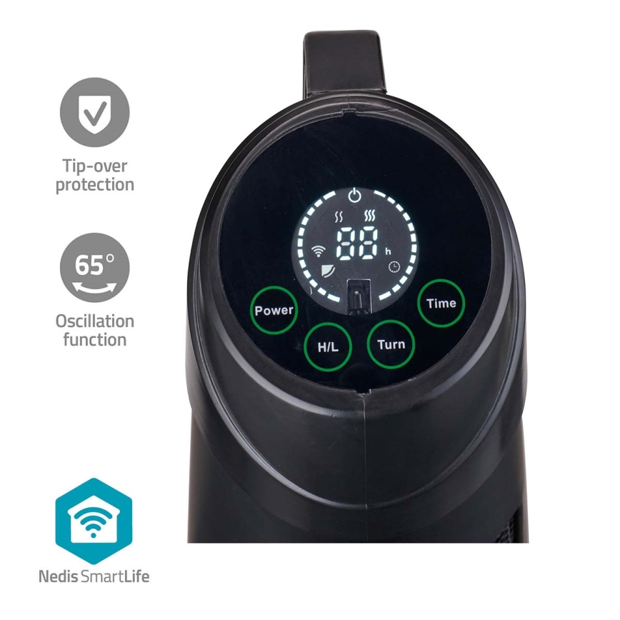 Utomhus värmeelement SmartLife 600/1200W/230V Wi-Fi Tuya IP24