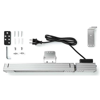 Utomhusvärmare 100W/2000W/230V IP65 + fjärrkontroll