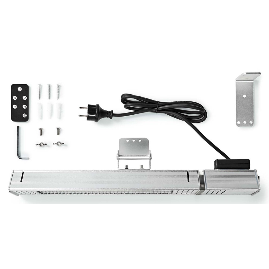 Utomhusvärmare 100W/2000W/230V IP65 + fjärrkontroll