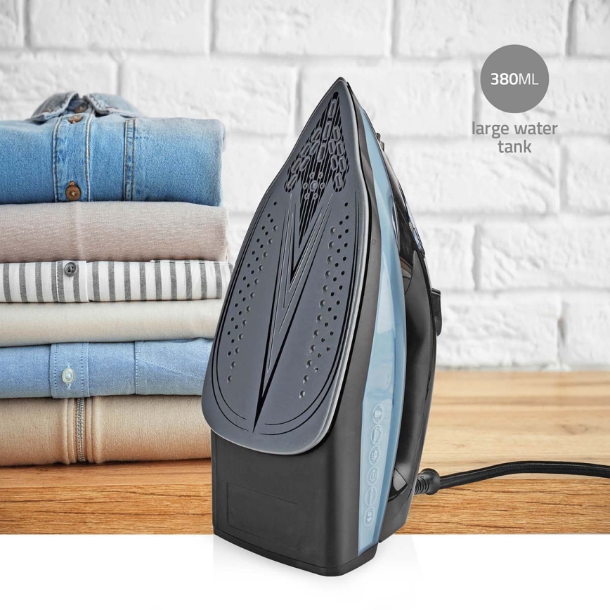 Ångstrykjärn 2600W/230V svart/blå