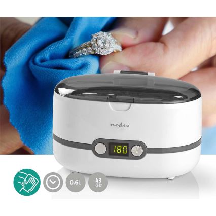 Ultrasonic cleaner 50W/230V 0,6 l