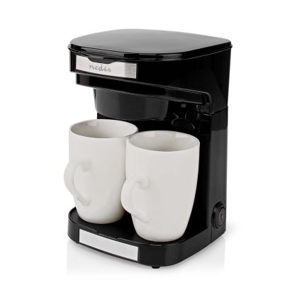 Nedis KACM140EBK - Kaffekokare för två koppar 450W/230V 0,25 l