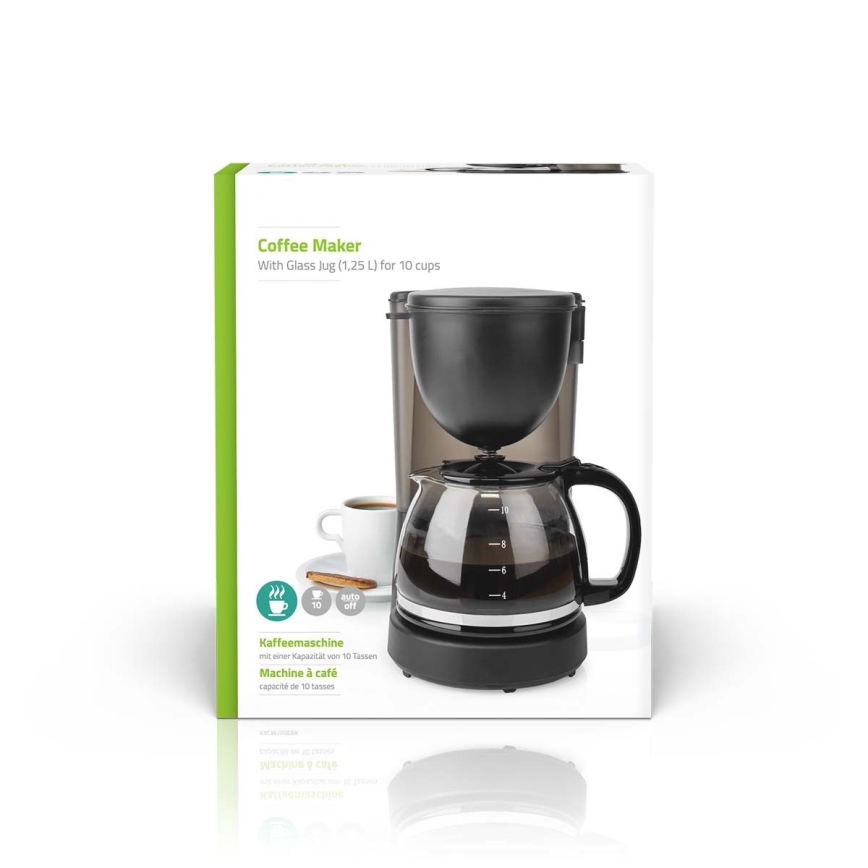 Dropp kaffebryggare 1,25 l med temperaturhållningsfunktion