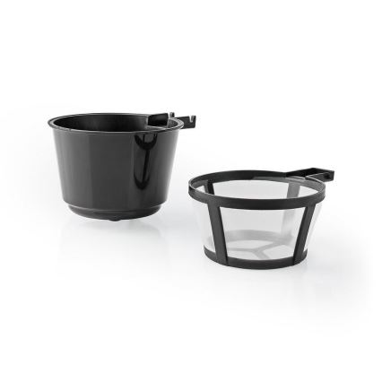 Nedis KACM310FBK - En kopp COFFEEbryggare  0,42 L med en timer och resemugg