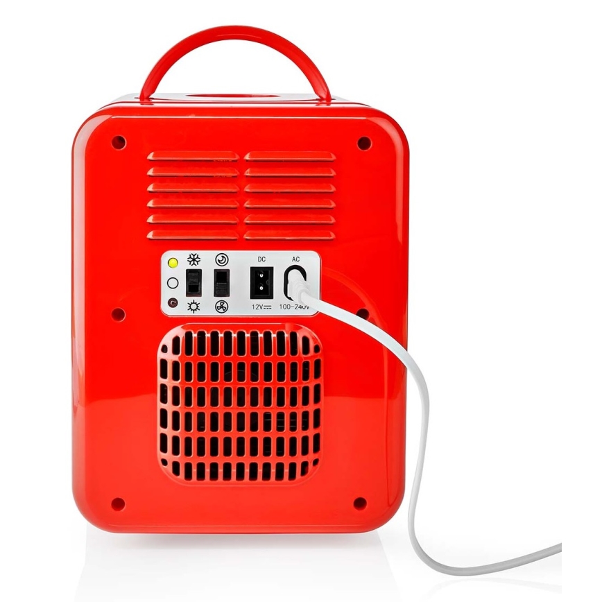 Nedis KAFR120CRD - Bärbar minikylare 50W/230V red