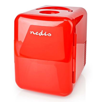 Nedis KAFR120CRD - Bärbar minikylare 50W/230V red