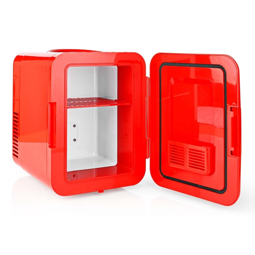 Nedis KAFR120CRD - Bärbar minikylare 50W/230V red