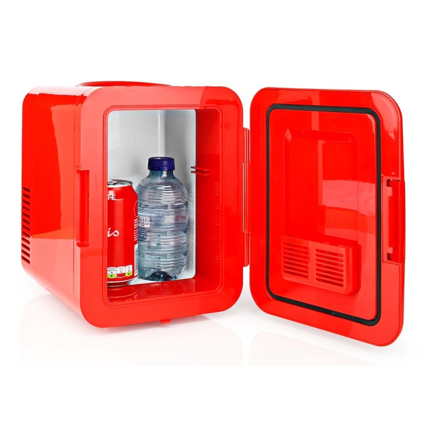 Nedis KAFR120CRD - Bärbar minikylare 50W/230V red