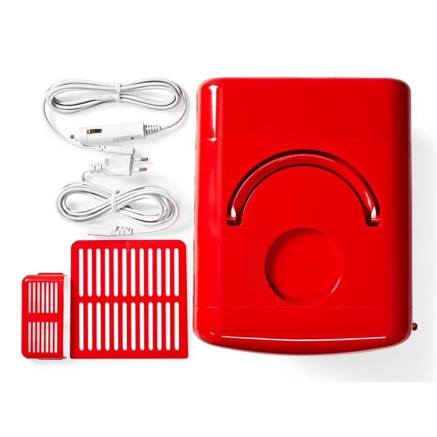 Nedis KAFR120CRD - Bärbar minikylare 50W/230V red
