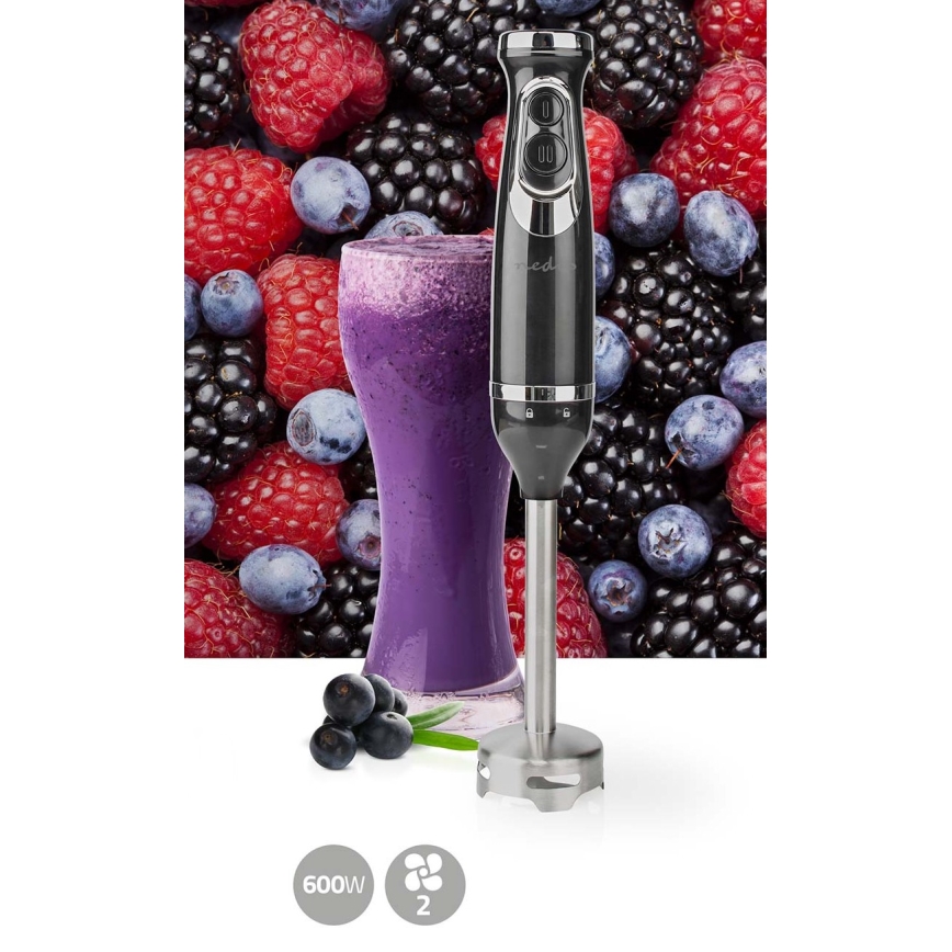 Nedis KAHB200CBK – Stavmixer 600W/230V svart