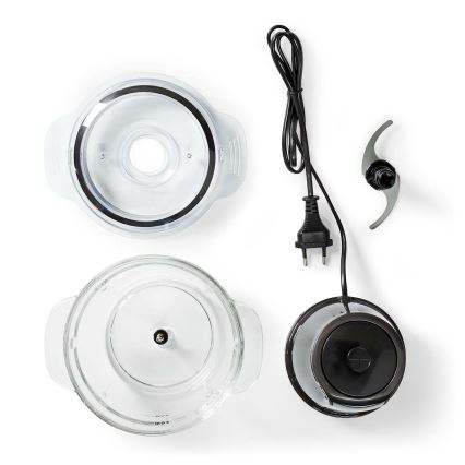 Mathackare 500W/230V svart/silver
