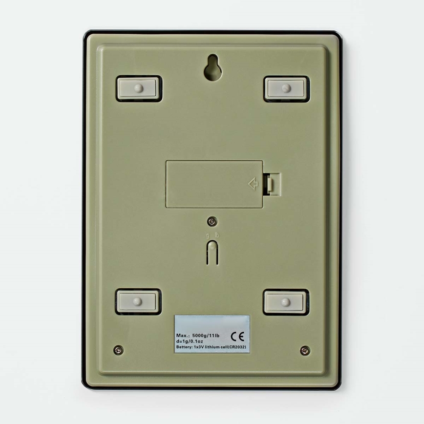 Digital kök scale 1xCR2032 svart