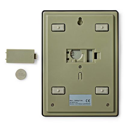 Digital kök scale 1xCR2032 svart