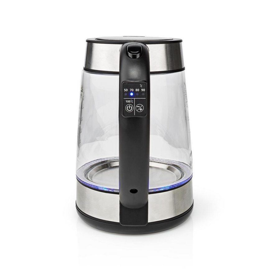 Nedis KAWK320EGS - Vattenkokare 1,7 L 2200W/230V