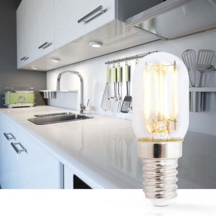 LED kylskåpsglödlampa T22 E14/1,5W/230V 1800K
