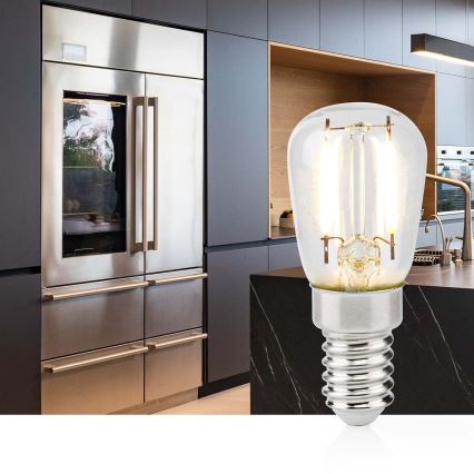 LED kylskåpsglödlampa T26 E14/2W/230V 2700K