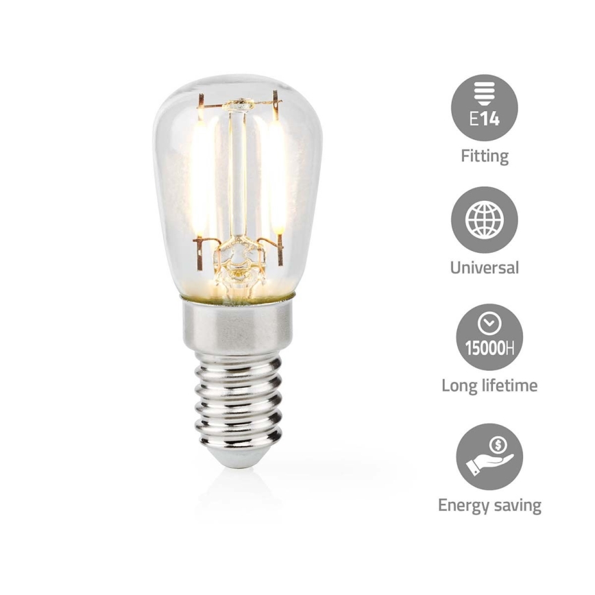 LED kylskåpsglödlampa T26 E14/2W/230V 2700K