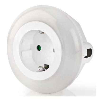 Nedis LNLGSOCK01 – LED Nattlampa med sensor LED/0,6W/230V