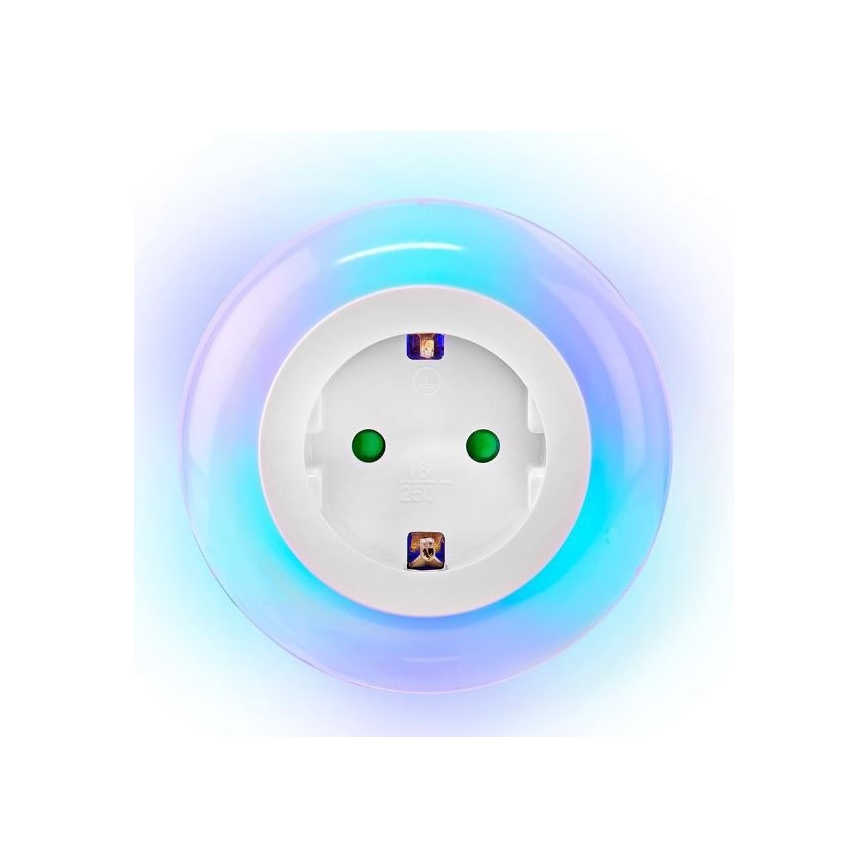 Nedis LNLGSOCK01 – LED Nattlampa med sensor LED/0,6W/230V