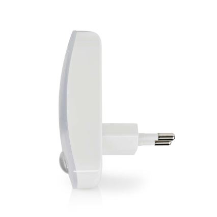 LED navigationslampa med stickkontakt med motion och skymningssensor LED/0,55W/230V vit