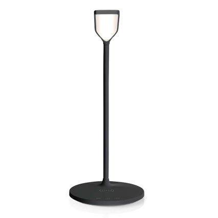 LED Ljusreglerad beröring flexibel bordslampa med 15W trådlös laddning Qi LED/5,5W/230V 2700-6500K svart