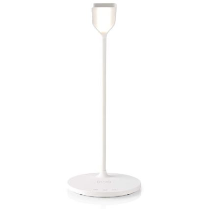 LED Ljusreglerad beröring flexibel bordslampa med 15W trådlös laddning Qi LED/5,5W/230V 2700-6500K vit
