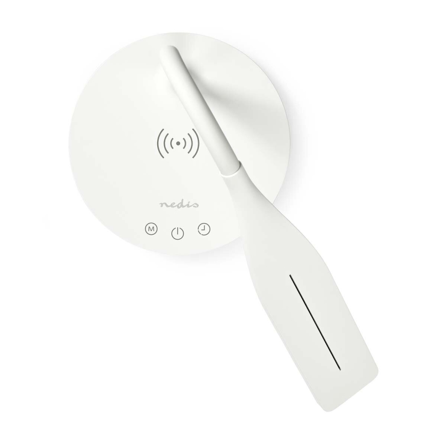 LED Ljusreglerad beröring flexibel bordslampa med 15W trådlös laddning Qi LED/5,5W/230V 2700-6500K vit