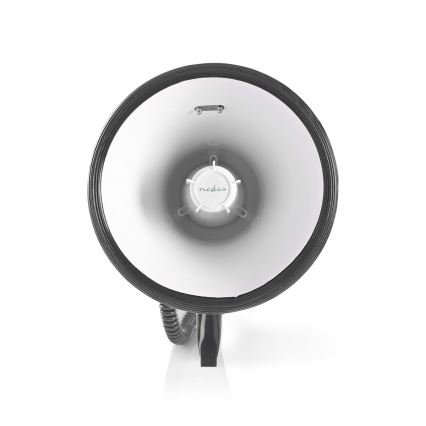 Megafon med extern mikrofon USB 25W/8xC vit/svart
