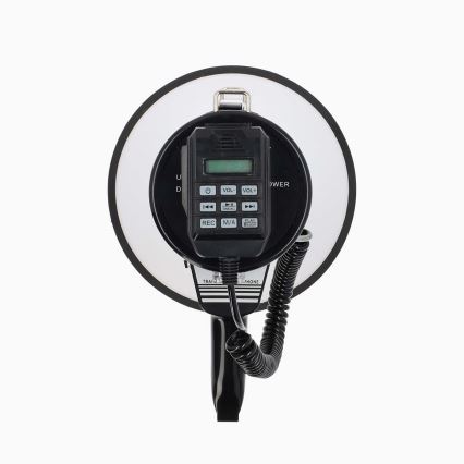 Megafon med extern mikrofon USB 25W/8xC vit/svart